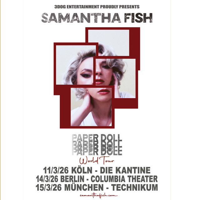 Samantha Fish Paper Doll World Tour Poster 2025-2026